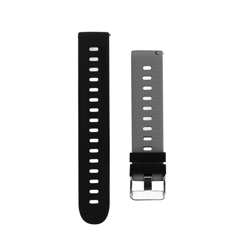20mm Universal Soft Silicone  Double-color Smart Watch Strap