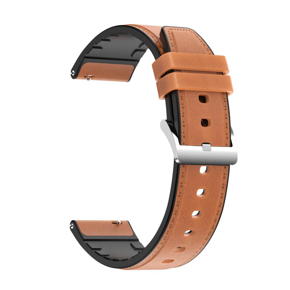 20mm Universal Soft Silicone  Double-color Smart Watch Strap