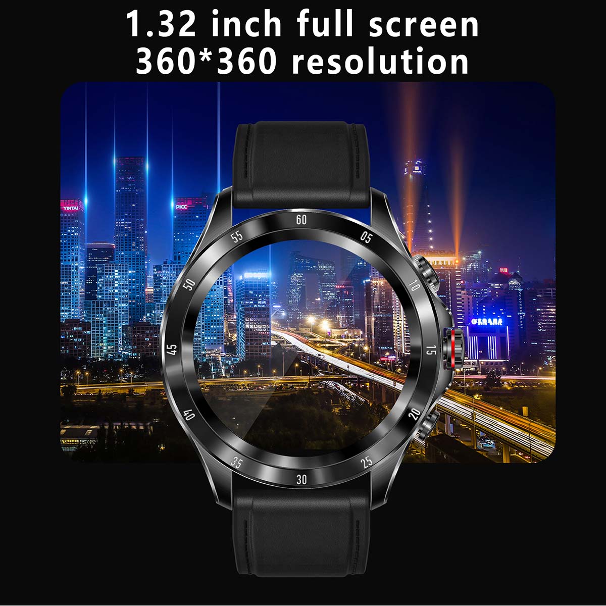 WellnessWrist Men's 1.32” HD Screen